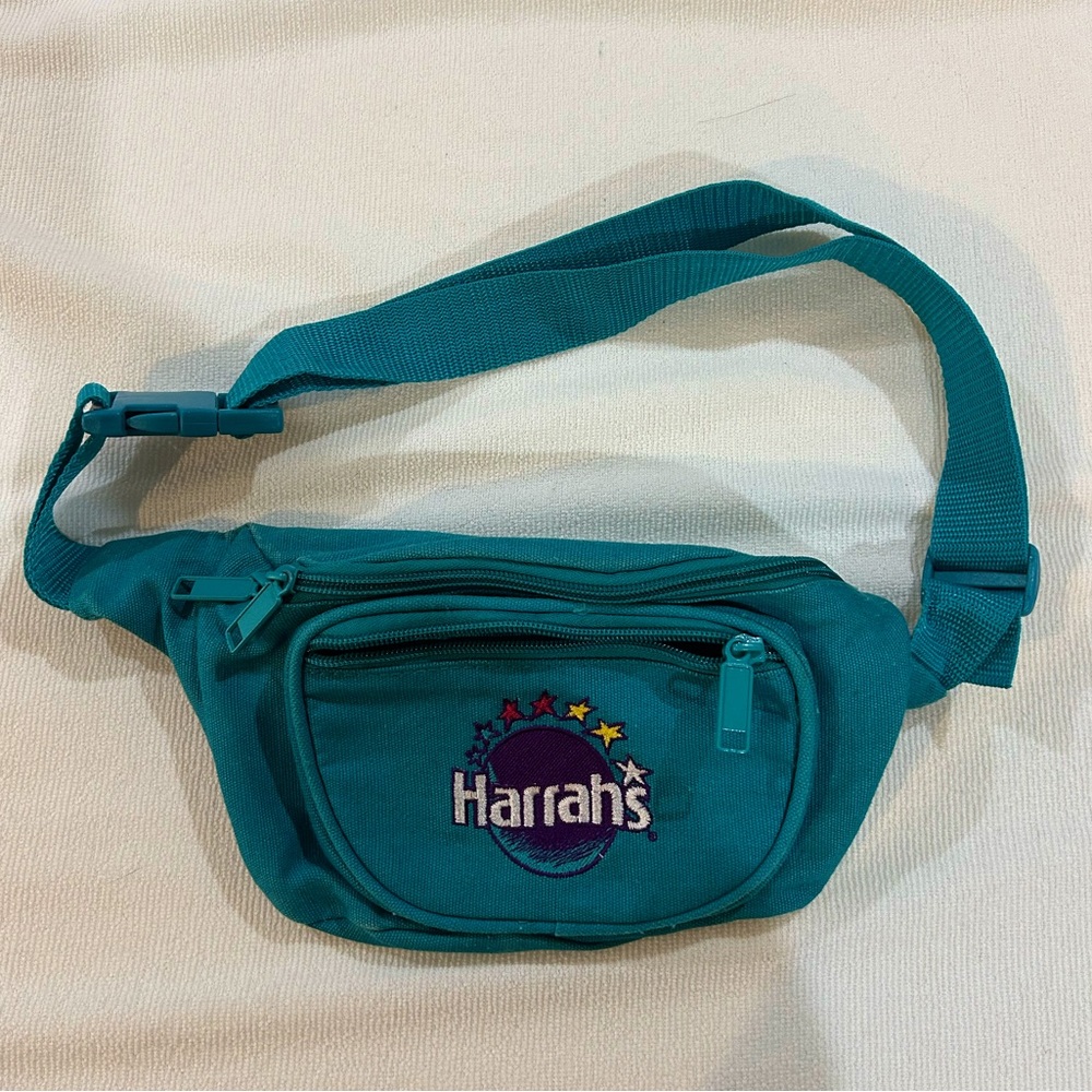 Harrahs casino Fanny pack teal